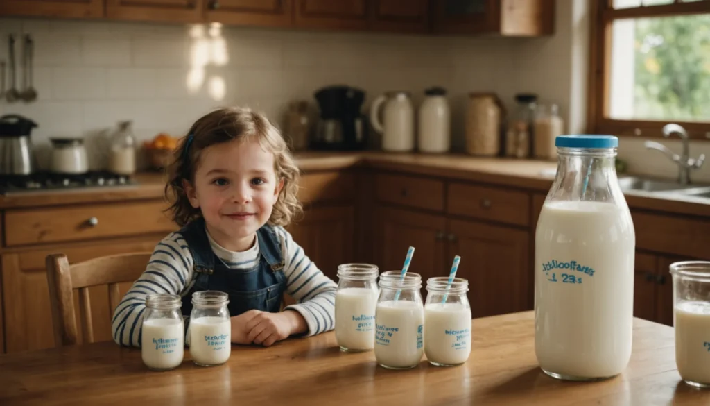 dose de lait par age