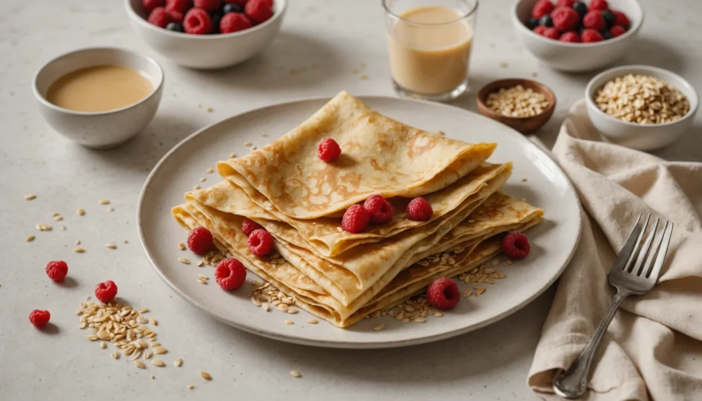 crêpe au lait d'avoine