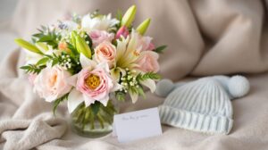 cadeau fleur de naissance