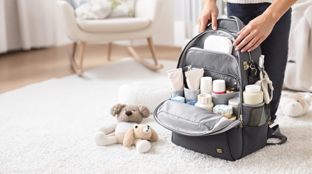 Sac à dos à langer : les indispensables à toujours avoir avec soi