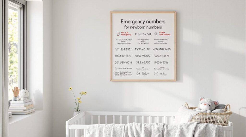 affiche numéros d'urgence à imprimer