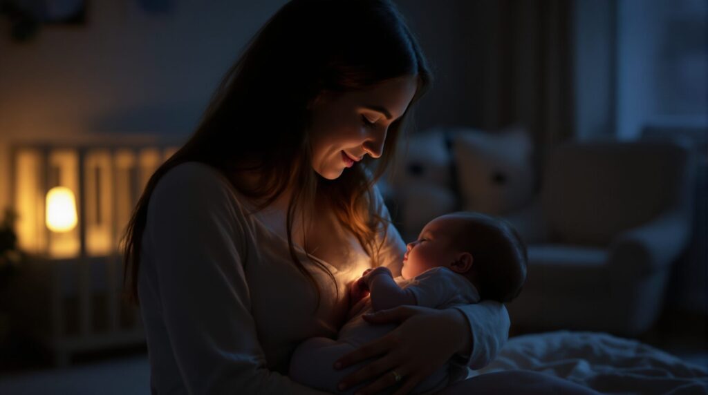 Allaiter la nuit sans réveiller bébé : le rôle clé de la veilleuse