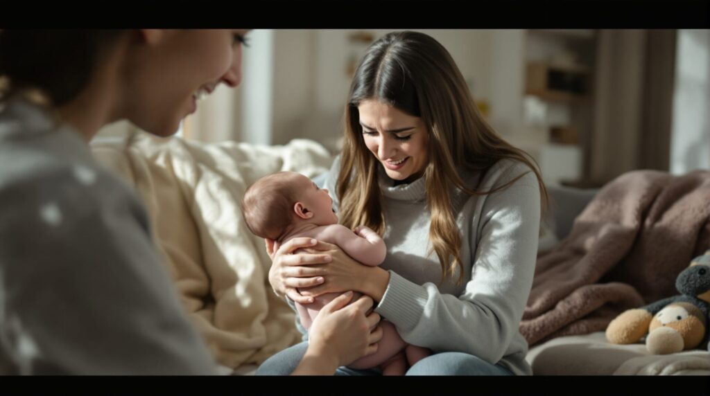 bebe 7 mois pleure des que je le pose