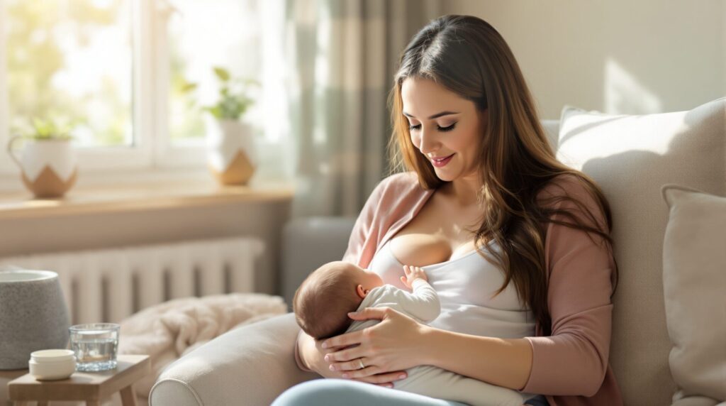 crevasse seins allaitement