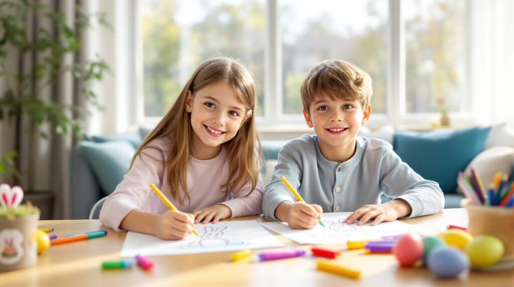 dessin a imprimer de pâques