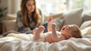 pourquoi bébé pousse des cris stridents 4 mois