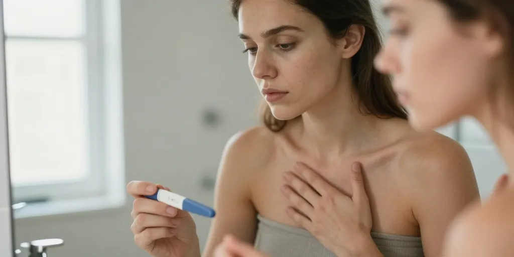 pas de douleur poitrine avant règles enceinte