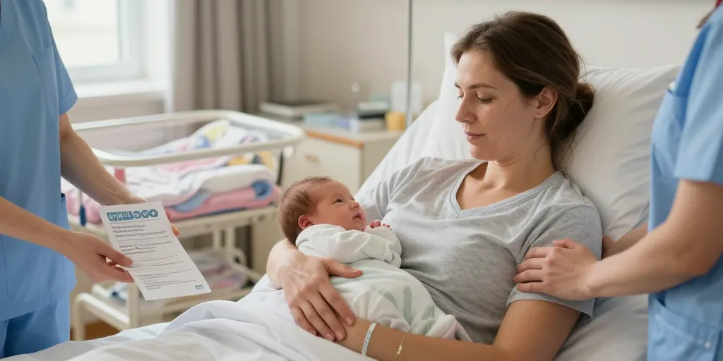 contractions post accouchement