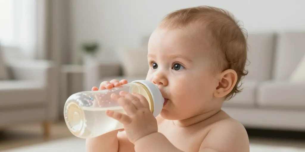 bebe boit beaucoup d eau