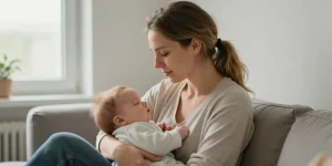 maman solo avec un bébé